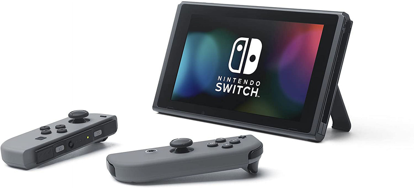 Nintendo Switch Console with Gray Joy-Con w/ AIEC Accessory Bundle